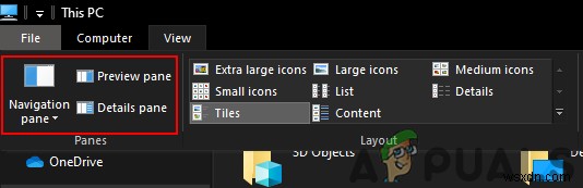 Cách bật/tắt các tính năng ngăn (Pane) trong File Explorer trên Windows 10