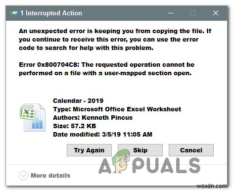 Khắc phục lỗi 0x800704C8 trên Windows 10 khi sao chép tệp