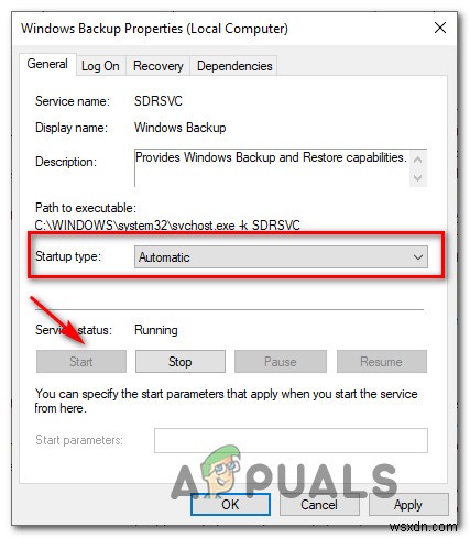 Khắc phục: Lỗi Windows Backup 0x8078012D