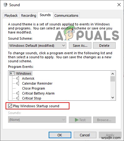 Cách BẬT/TẮT âm thanh khởi động (Startup Sound) trên Windows 10