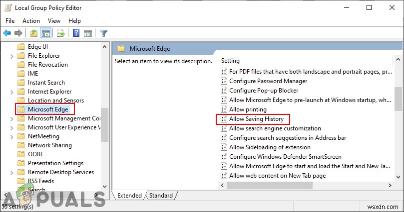 Cách ngăn Microsoft Edge lưu lịch sử trên Windows 10