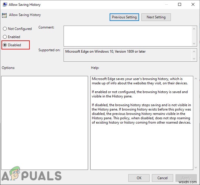Cách ngăn Microsoft Edge lưu lịch sử trên Windows 10