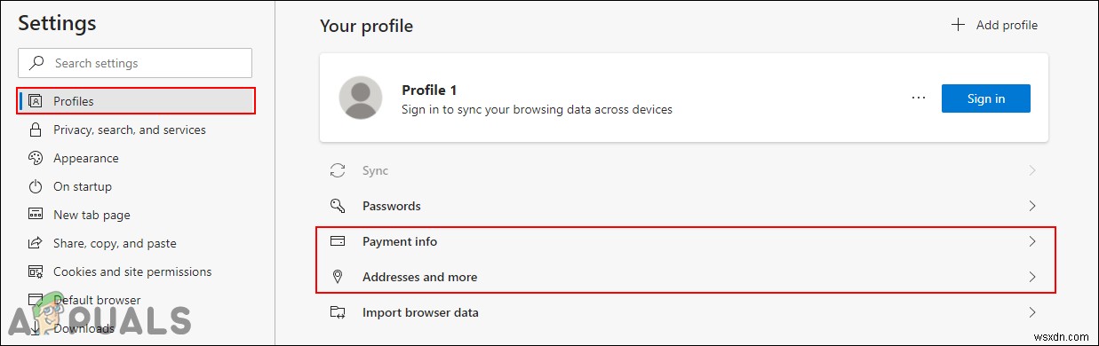 Cách bật/tắt Autofill (Tự động điền) trong Microsoft Edge