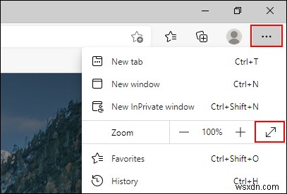 Cách tắt chế độ toàn màn hình (Full-screen) trong Microsoft Edge