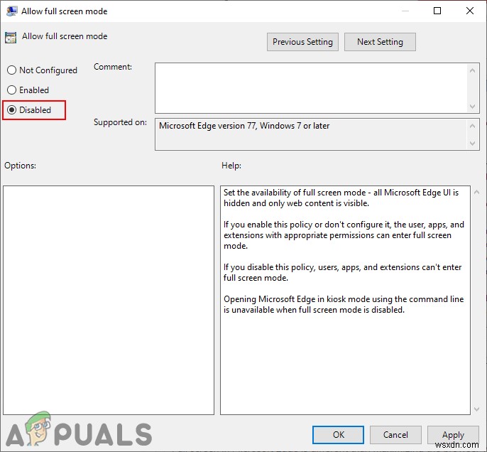 Cách tắt chế độ toàn màn hình (Full-screen) trong Microsoft Edge