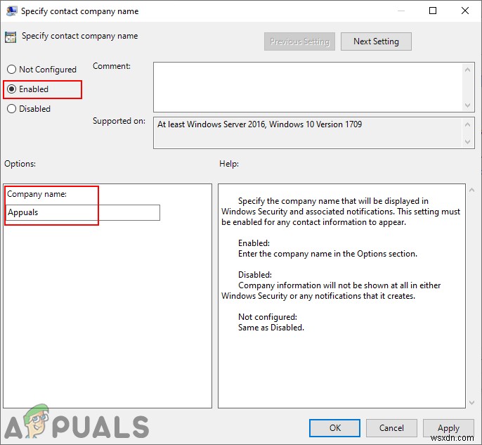 Cách tùy chỉnh thông tin liên hệ hỗ trợ trong Windows Security
