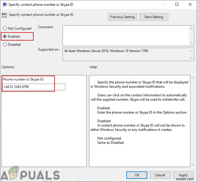 Cách tùy chỉnh thông tin liên hệ hỗ trợ trong Windows Security