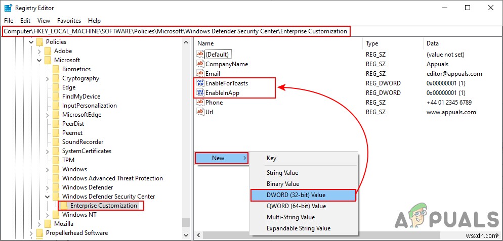 Cách tùy chỉnh thông tin liên hệ hỗ trợ trong Windows Security