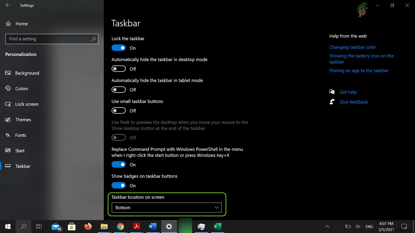 Cách khắc phục mất shortcut  Show Desktop 