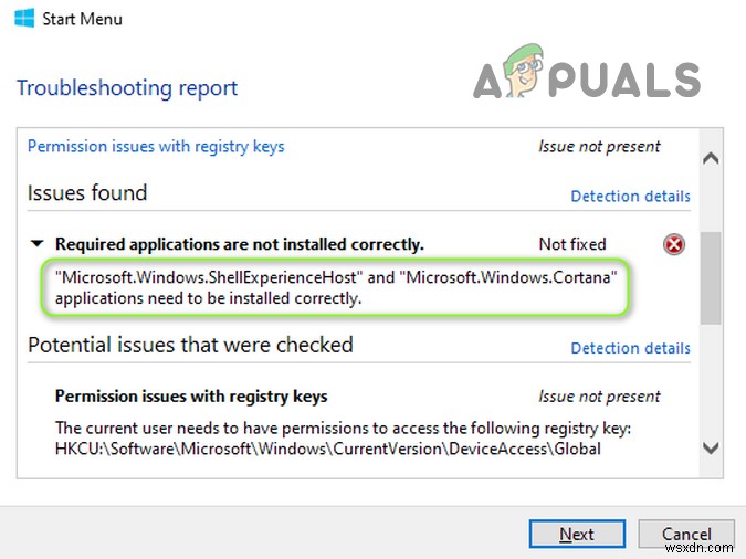 Khắc phục: Cần cài đặt Microsoft.Windows.ShellExperienceHost và Microsoft.Windows.Cortana