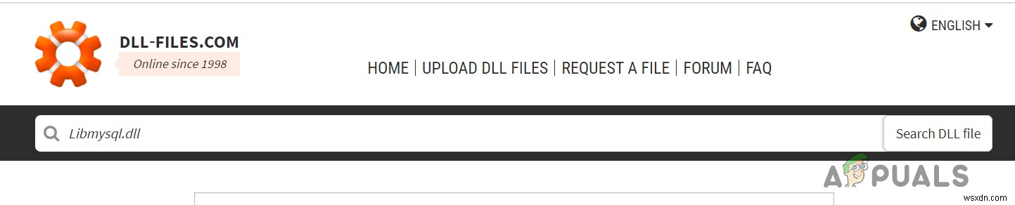 Khắc phục: Thiếu file Libmysql.dll