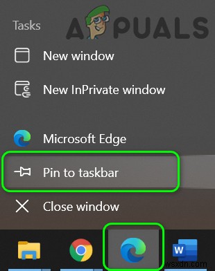 Khắc phục: Microsoft Edge ghim trên Taskbar nhưng mở cửa sổ mới