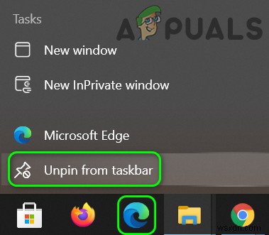 Khắc phục: Microsoft Edge ghim trên Taskbar nhưng mở cửa sổ mới
