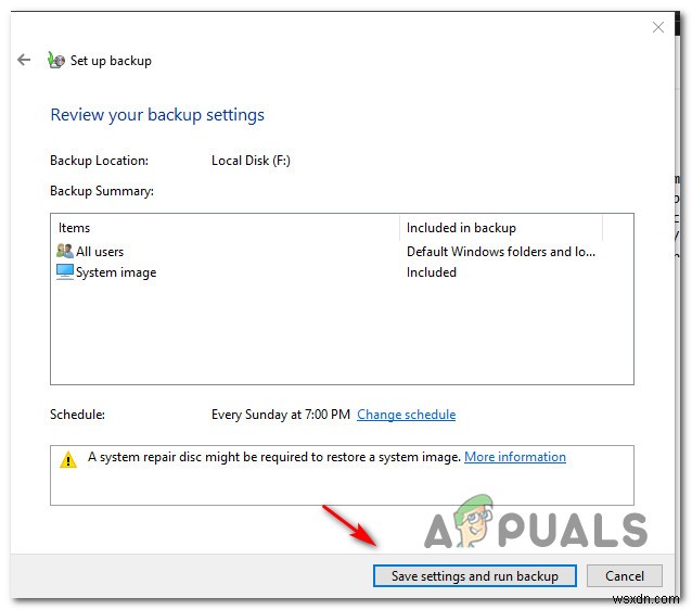 [KHẮC PHỤC] Lỗi Windows Backup Mã 0x8100002F