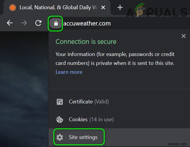 Cách Loại bỏ Hộp Accuweather Xuất Hiện trên Màn Hình