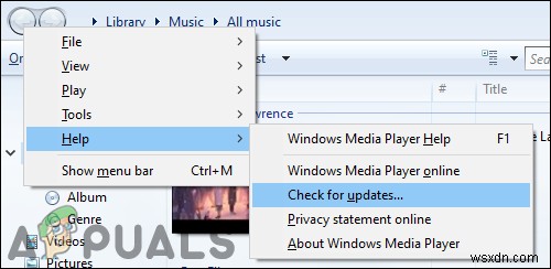 Cách Bật/Tắt Tự động Cập nhật cho Windows Media Player?