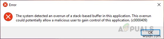 [KHẮC PHỤC] Hệ thống phát hiện tràn bộ đệm dựa trên Stack trong ứng dụng này