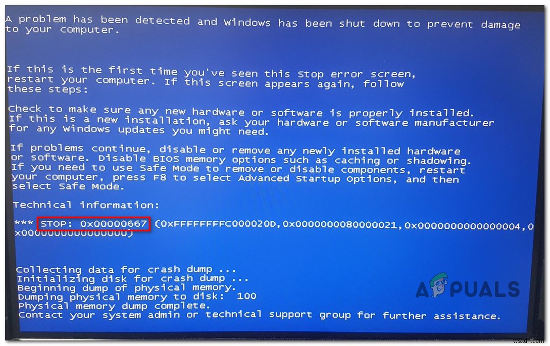 Cách khắc phục mã lỗi Stop 0x00000667
