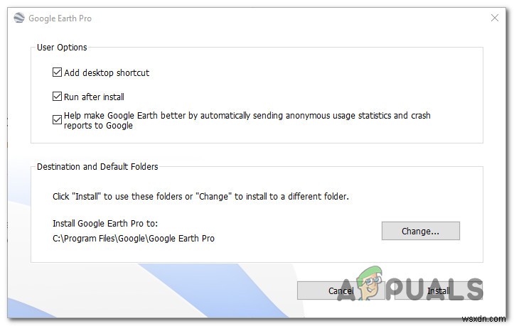 [KHẮC PHỤC] Lỗi cài đặt Google Earth PRO 1603