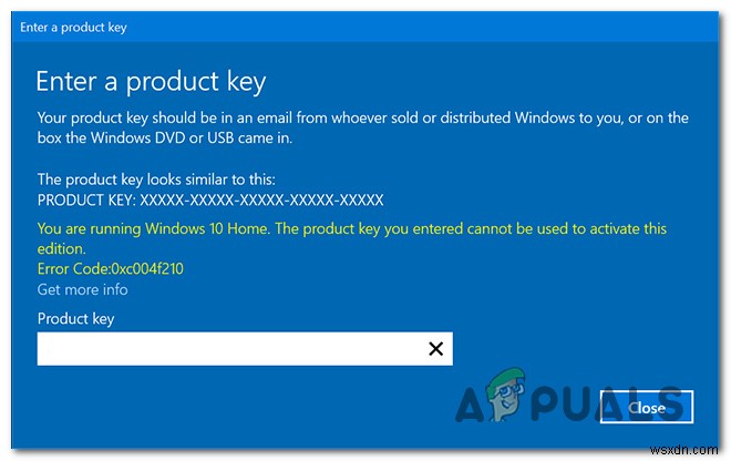 Cách khắc phục lỗi 0xc004f210 khi kích hoạt Windows 10