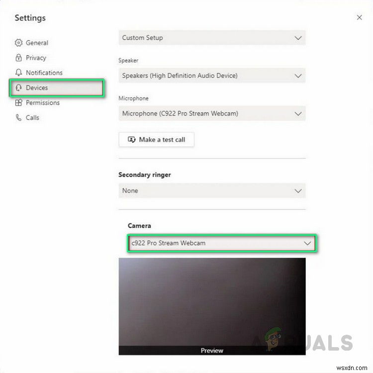 Cách khắc phục Camera không hoạt động trên MS Teams Windows 10