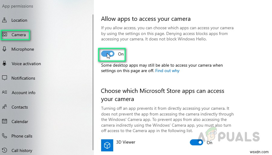 Cách khắc phục Camera không hoạt động trên MS Teams Windows 10
