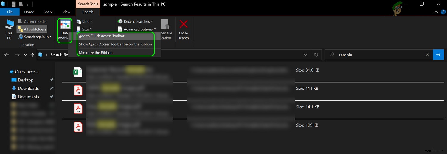 Khắc phục: Thiếu tab Tìm kiếm  File Explorer (Windows 10 – 1909) 