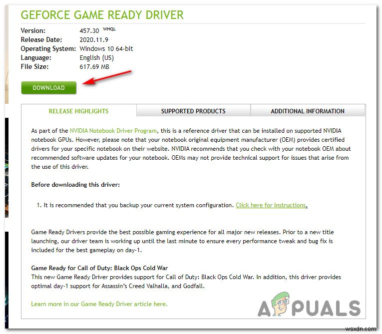 Cách khắc phục lỗi GeForce Experience  C++ Runtime Error 