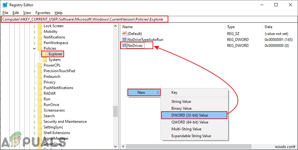 Cách ẩn ổ đĩa cụ thể trong File Explorer trên Windows 10