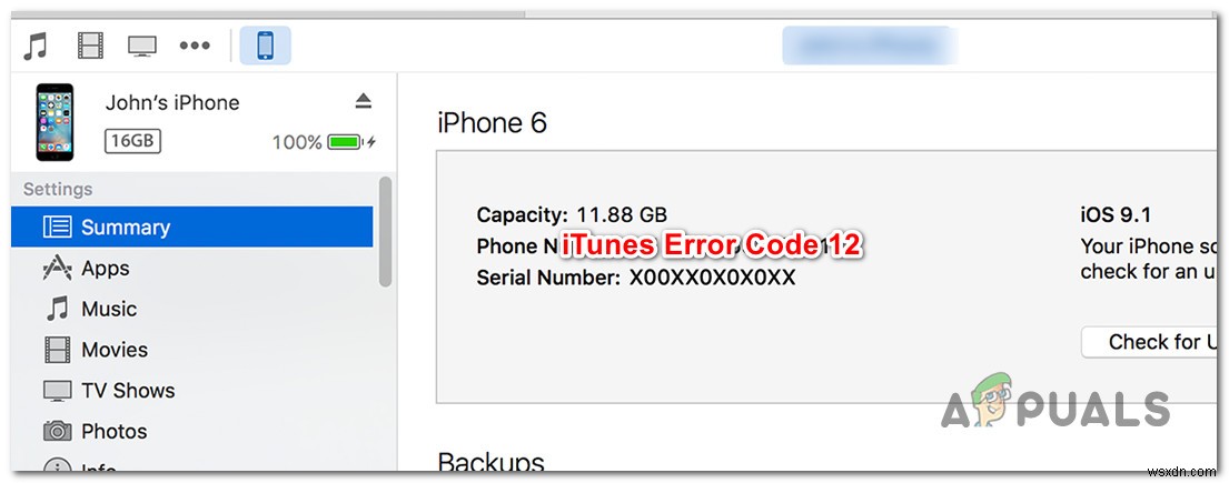Cách khắc phục lỗi iTunes mã 12