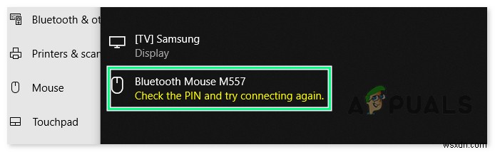 Khắc phục lỗi Kiểm tra PIN và thử kết nối lại Bluetooth trên Windows 10