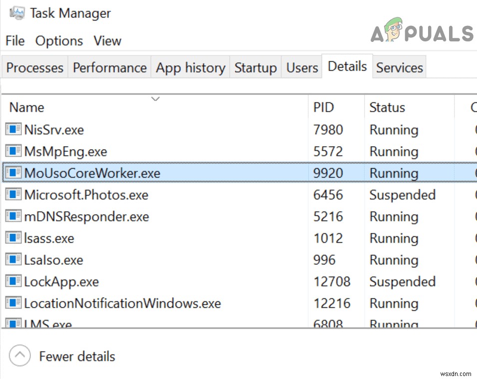 Khắc phục: MoUSO Core Worker Process (MoUsoCoreWorker.exe) liên tục đánh thức máy tính khỏi ngủ