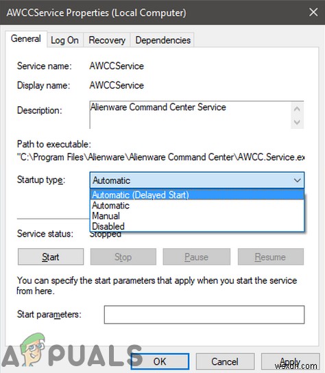 Khắc phục: Alienware Command Center không hoạt động