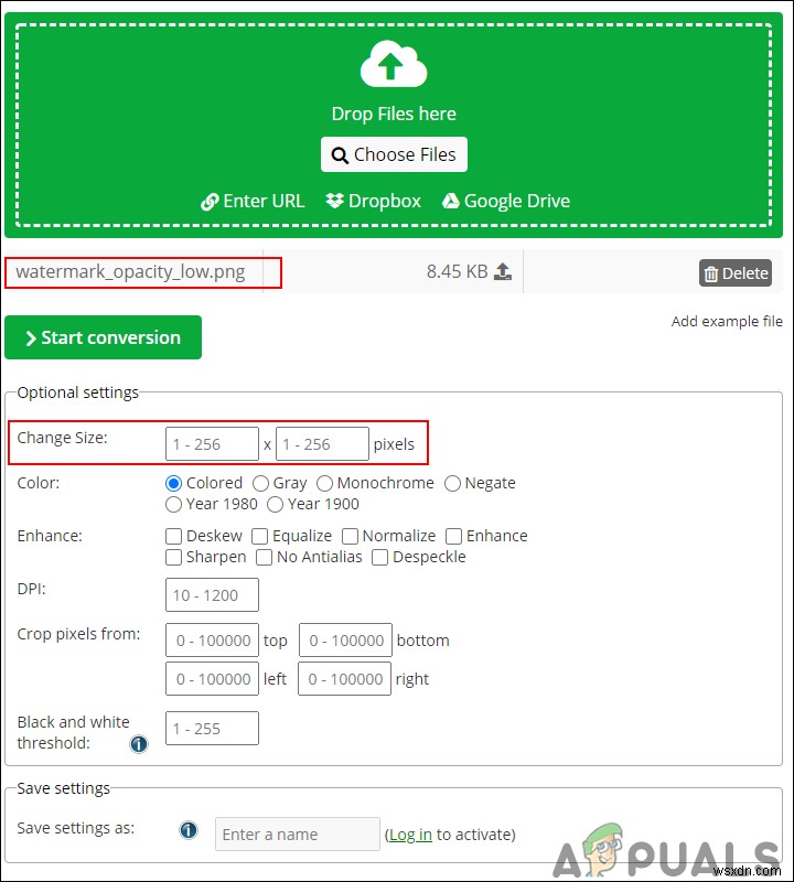 Cách chuyển đổi PNG sang ICO?
