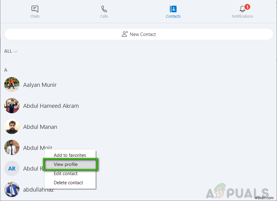 Cách xóa danh bạ Skype?