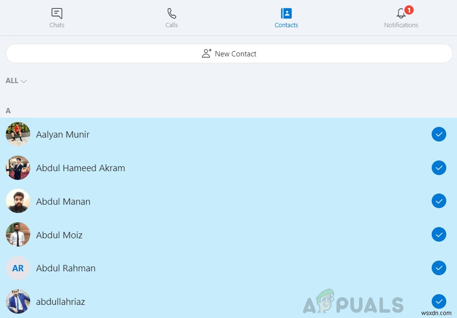 Cách xóa danh bạ Skype?