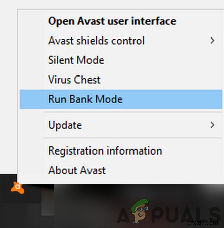 Khắc phục: Chế độ Ngân hàng (Bank Mode) của Avast không hoạt động