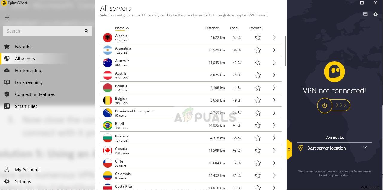 Sửa lỗi: Office 365 báo  Không có kết nối Internet 