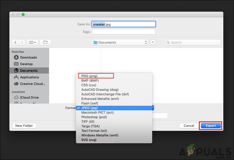Cách chuyển đổi file AI sang PNG