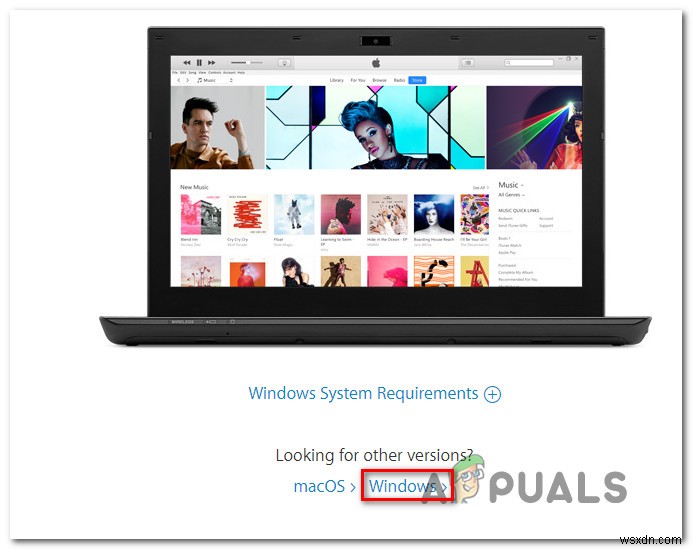 Mã lỗi 0x80090318 khi truy cập trang web iTunes Store