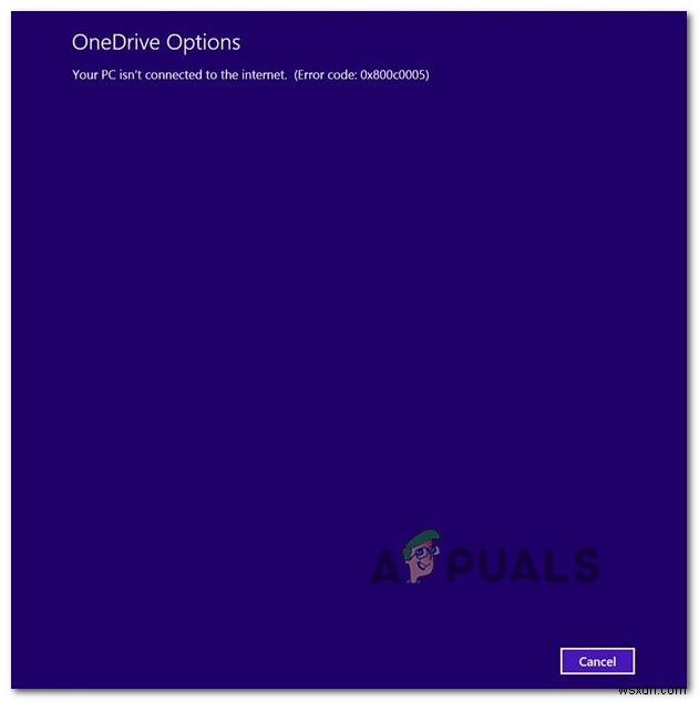 Cách sửa Mã lỗi: 0x800c0005 trên OneDrive?