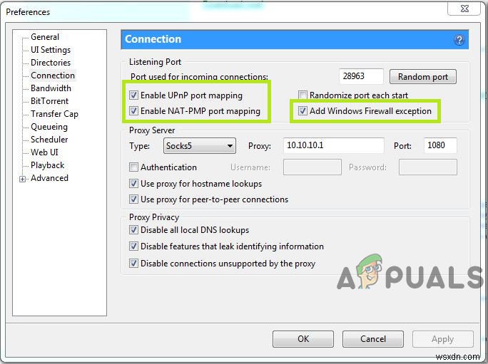 Khắc phục lỗi uTorrent bị kẹt ở  Connecting to Peers  [Đã sửa]