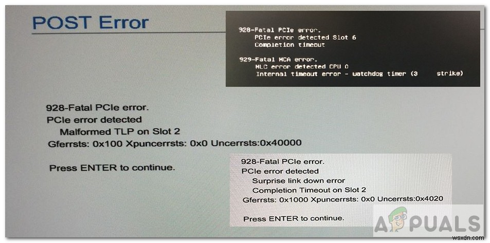 Cách khắc phục lỗi 928 Fatal PCIe Error