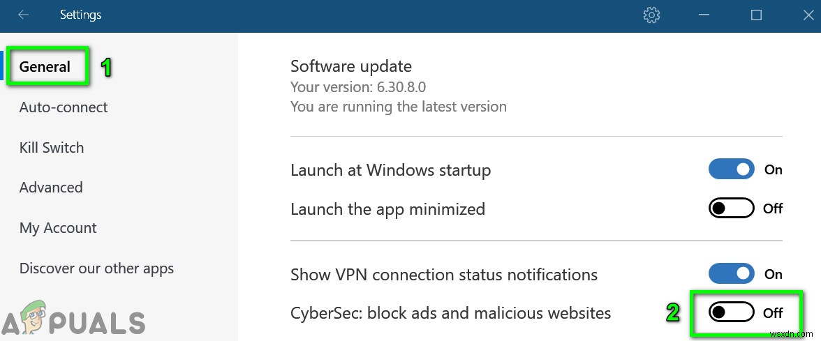 Sửa: NordVPN xác thực mật khẩu thất bại  Auth 