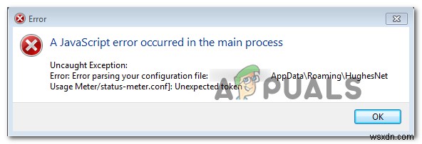 [KHẮC PHỤC] Lỗi JavaScript HughesNet Usage Meter
