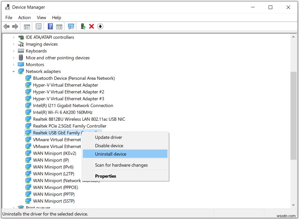 Khắc phục: Lỗi áp dụng thuộc tính Hyper-V Virtual Switch trên Windows 10