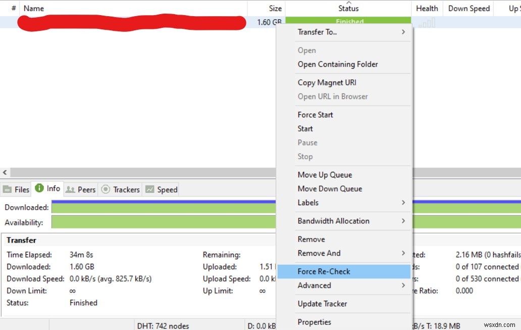 Cách khắc phục lỗi Files missing from Job trong uTorrent?