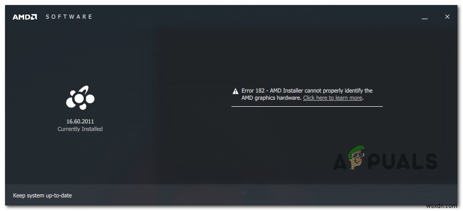 Cách KHẮC PHỤC Lỗi Driver AMD 182?