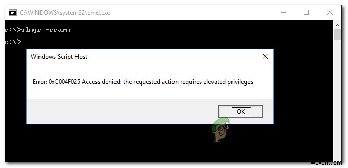 Cách khắc phục lỗi kích hoạt Windows 0xc004f025 Access Denied (Truy cập bị từ chối)