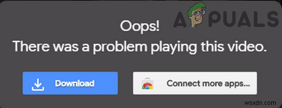 Sửa lỗi: Google Drive không phát video  There was a problem playing this video 